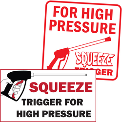 Squeeze Trigger For Pressure Signs Image
