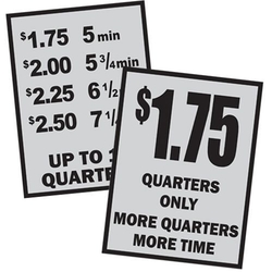 Silver and Black Price Decals Image