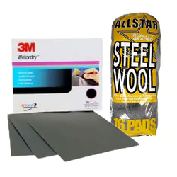 Steel Wool and Sandpaper Image